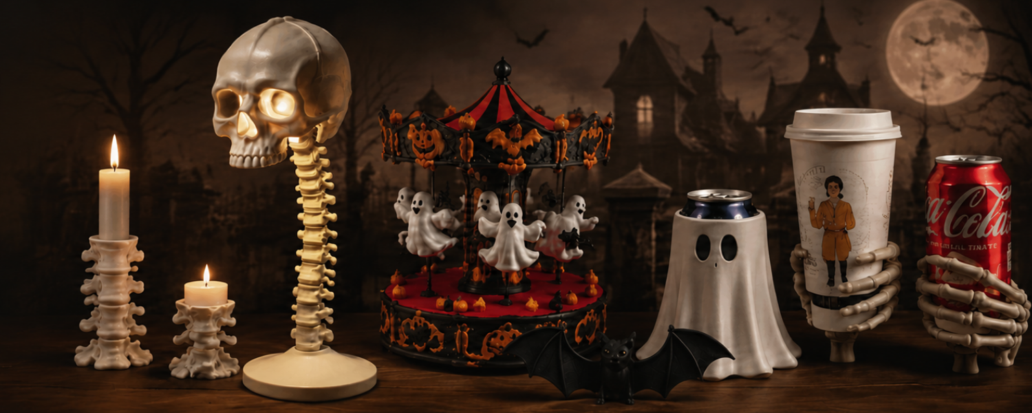 3D printed Halloween decorations and seasonal accessories